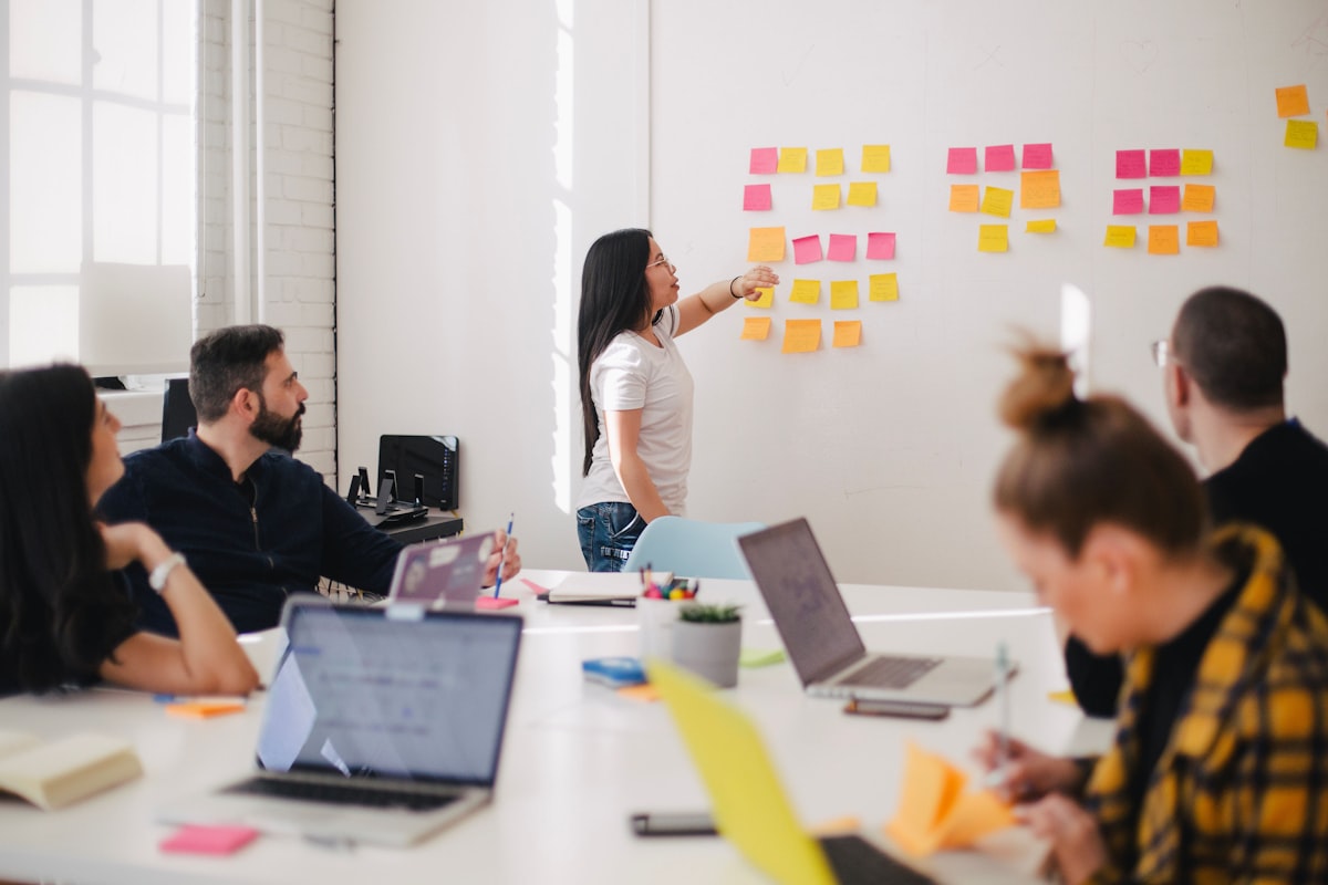 Creative team working on digital strategy and design